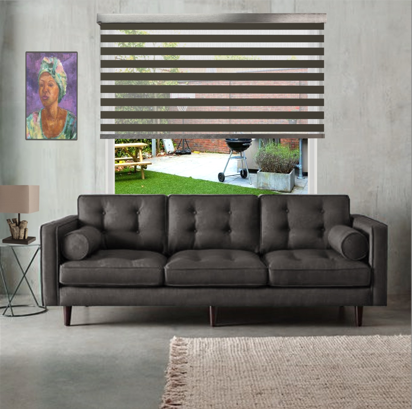 Alleen stof DR0125 cacao