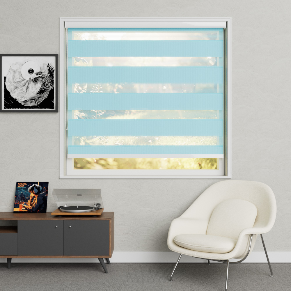 Alleen stof DR0143 licht blauw