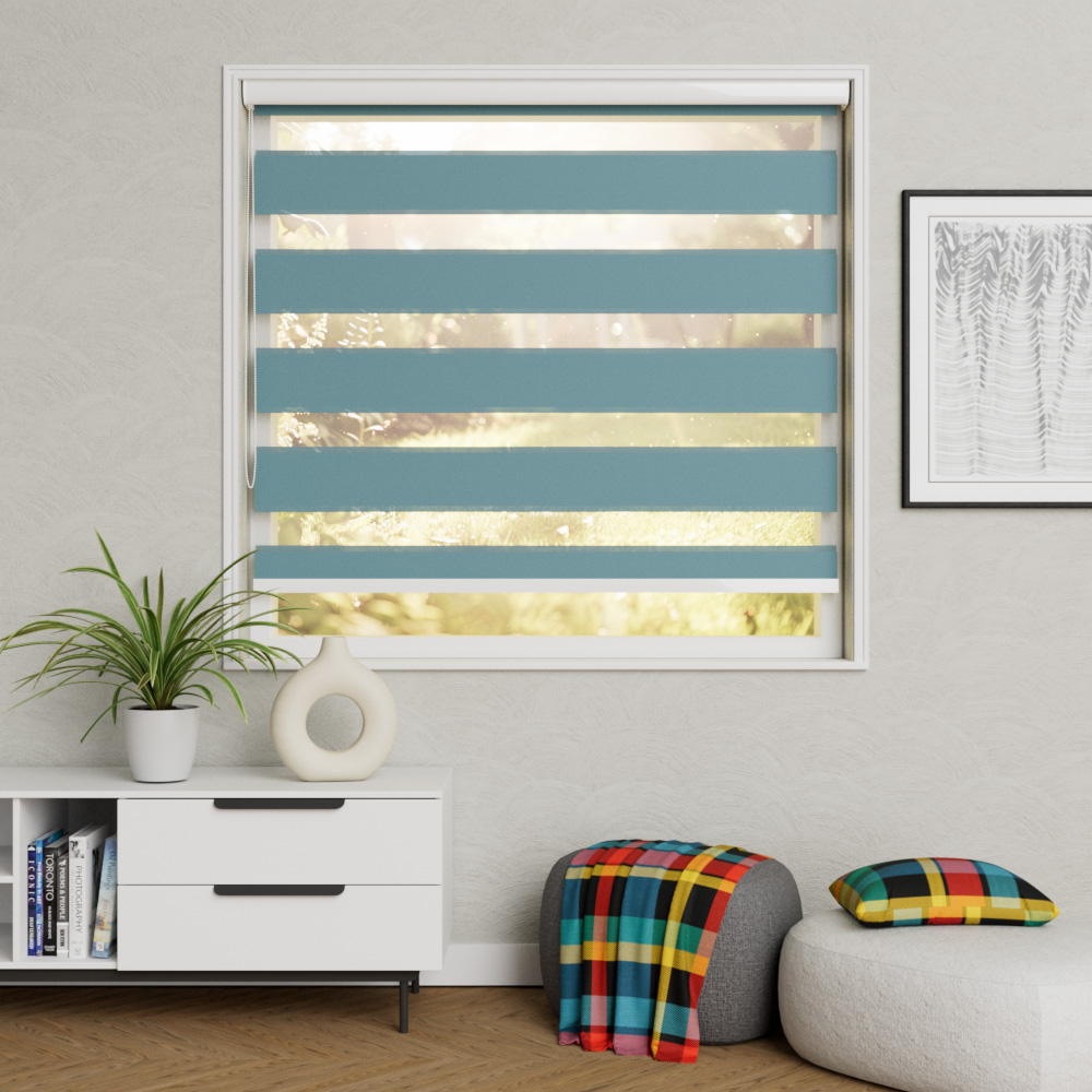 Alleen stof DR0752 petrol blauw