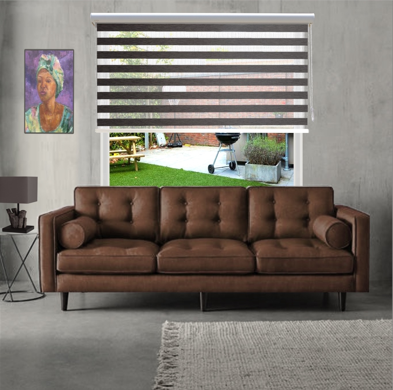 Alleen stof DR0217 black wash