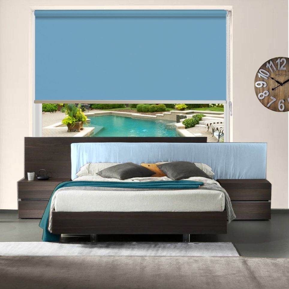 Alleen stof VR1427 L blauw