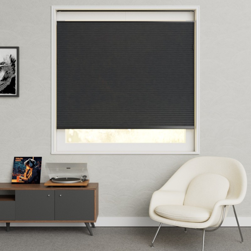 semi transparante plisse gordijnen