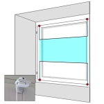 Klemsteun draaikiep raam