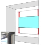 Plakken op glas antraciet