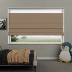 Vouwgordijn Violette dim‑out – ca. 95% verduisterend, op maat, kettingbediend