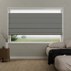 Vouwgordijn Violette dim‑out – ca. 95% verduisterend, op maat, kettingbediend