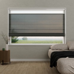 Vouwgordijn Victoria semi-transparant – lichtdoorlatend, op maat, kettingbediend