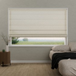 Vouwgordijn Victoria semi-transparant – lichtdoorlatend, op maat, kettingbediend