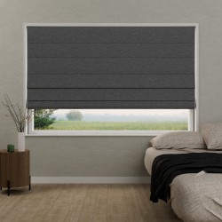 Vouwgordijn Valerie semi‑transparant – velourslook, op maat, kettingbediend