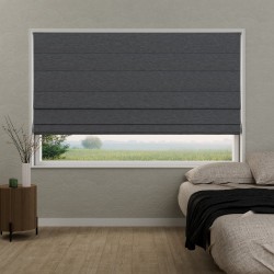 Vouwgordijn Valerie semi‑transparant – velourslook, op maat, kettingbediend