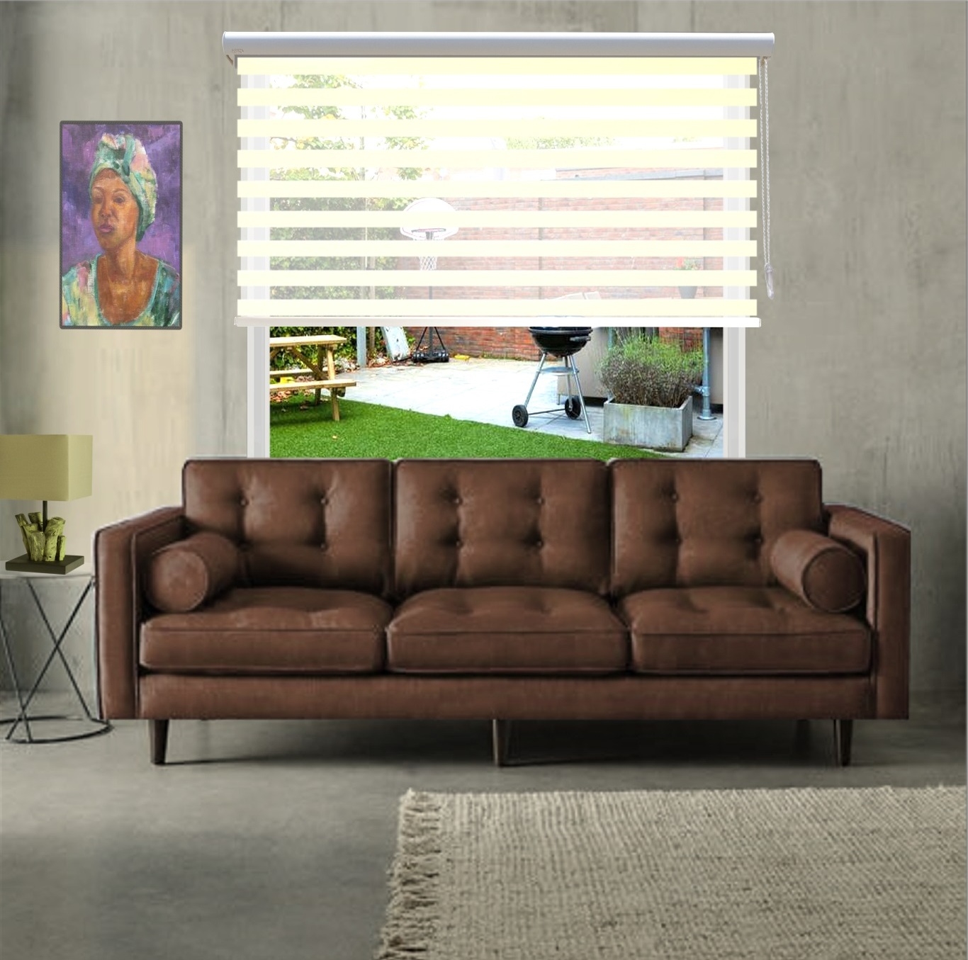 HEWO duo rolgordijnWarm wit warm wit product afbeelding