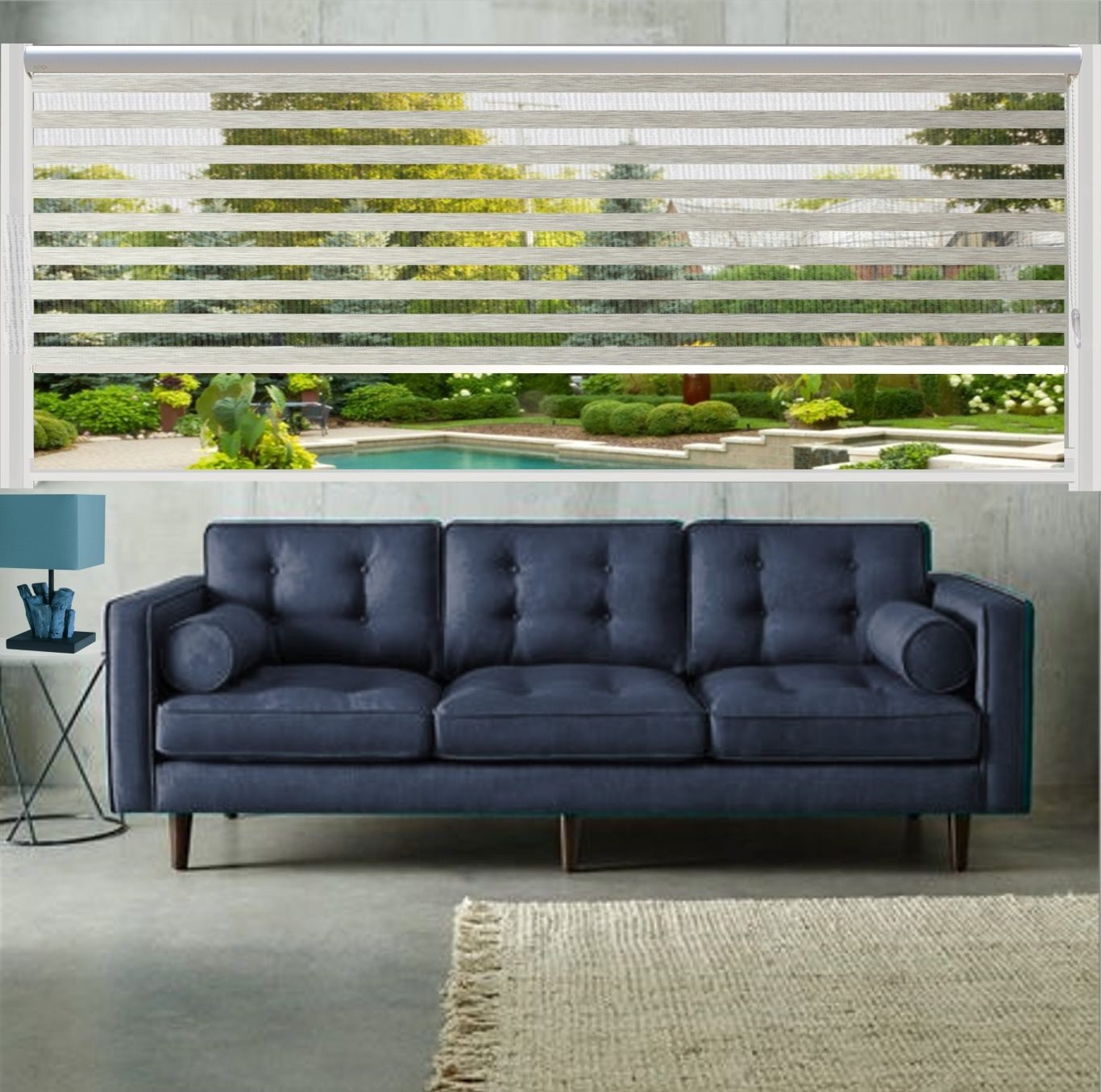 HEWO duo rolgordijn xl grey product afbeelding