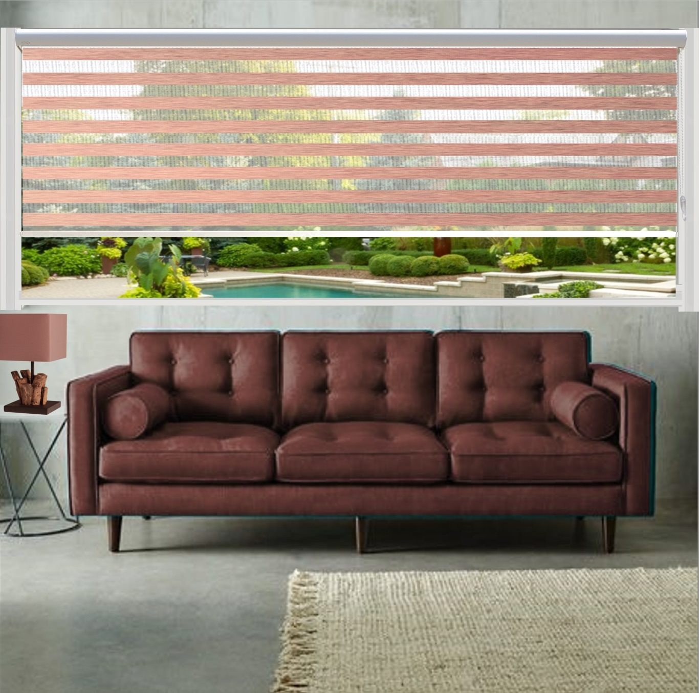 HEWO duo rolgordijn xl cherry product afbeelding