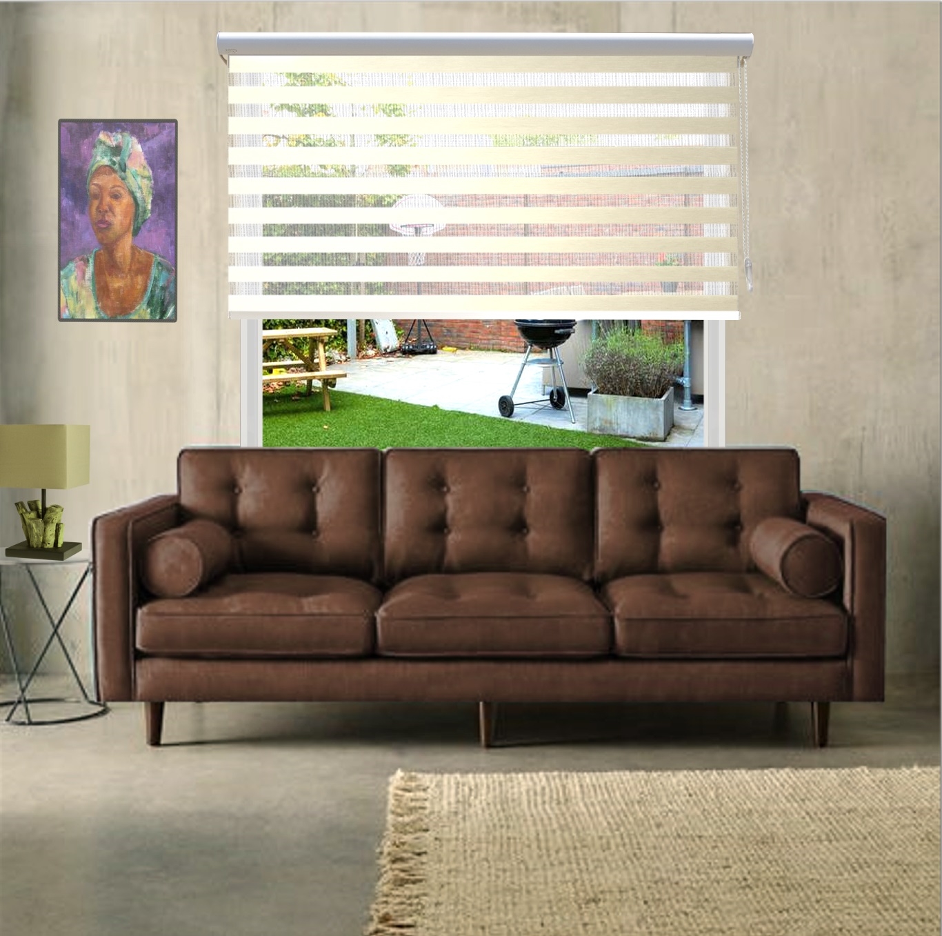 HEWO duo rolgordijn xl room product afbeelding