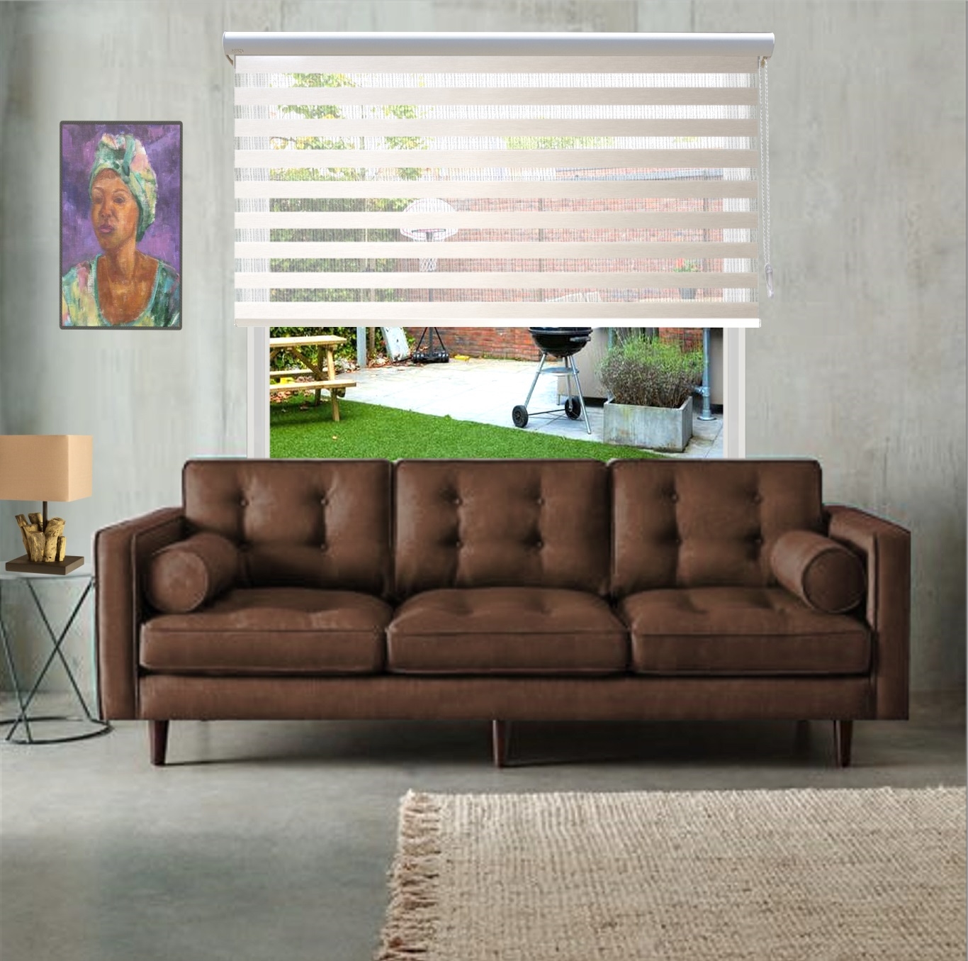 HEWO duo rolgordijn xl white product afbeelding