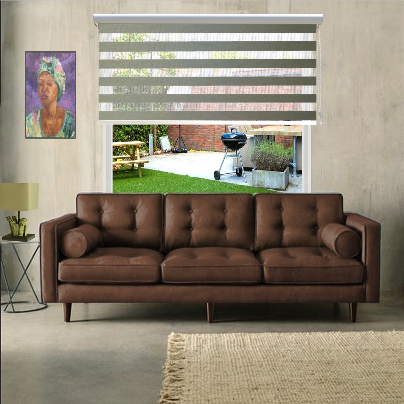 HEWO duo rolgordijn xl pacific product afbeelding