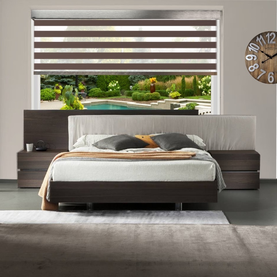 HEWO duo rolgordijn twilight verduisterend choco product afbeelding