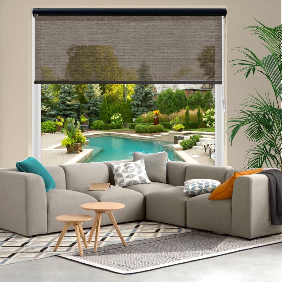 HEWO Rolgordijn cosy screen ebben product afbeelding
