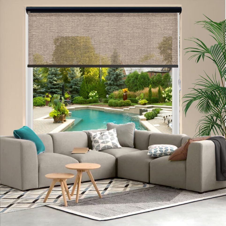 HEWO Rolgordijn cosy screen teak product afbeelding