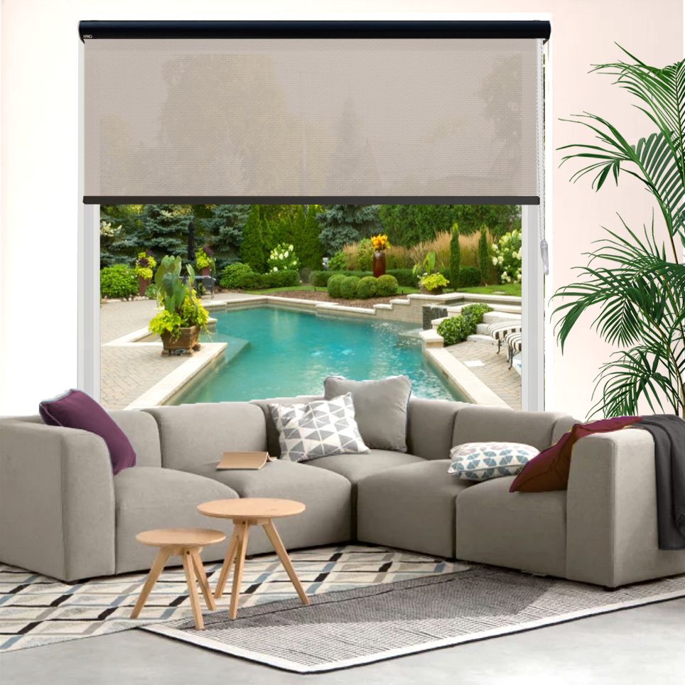 HEWO Rolgordijn pure screen taupe product afbeelding