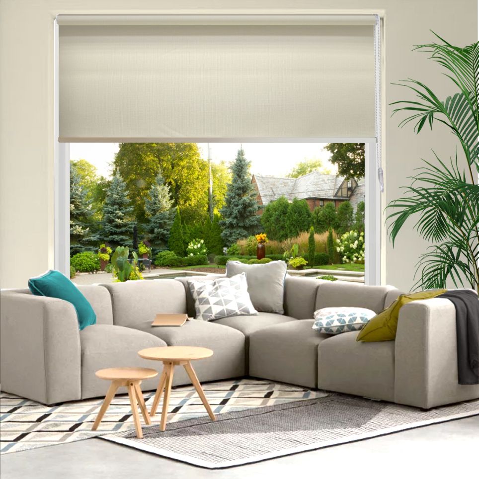 HEWO Rolgordijn velvet semitransparant nova beige product afbeelding