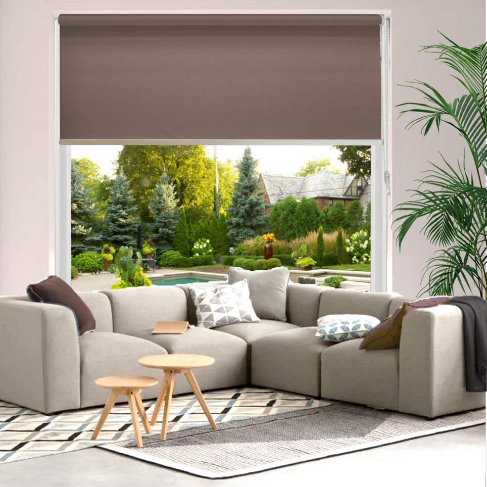 HEWO Smart Compact rolgordijn velvet semitransparant m.taupe product afbeelding