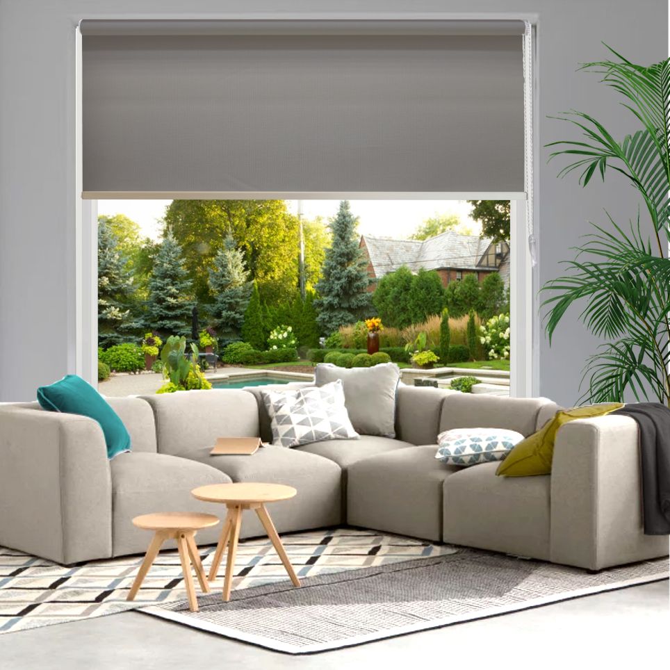 HEWO Rolgordijn velvet semitransparant antracite product afbeelding