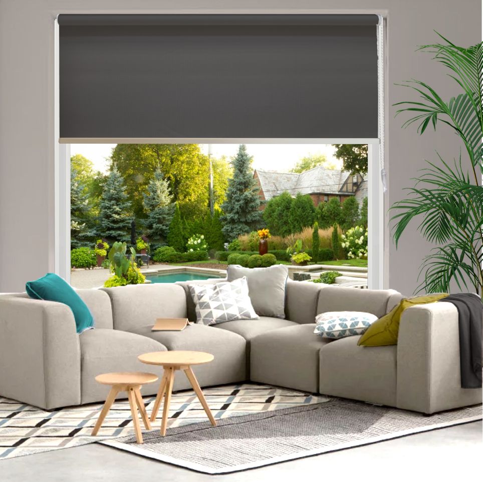 HEWO Rolgordijn velvet semitransparant m.black product afbeelding