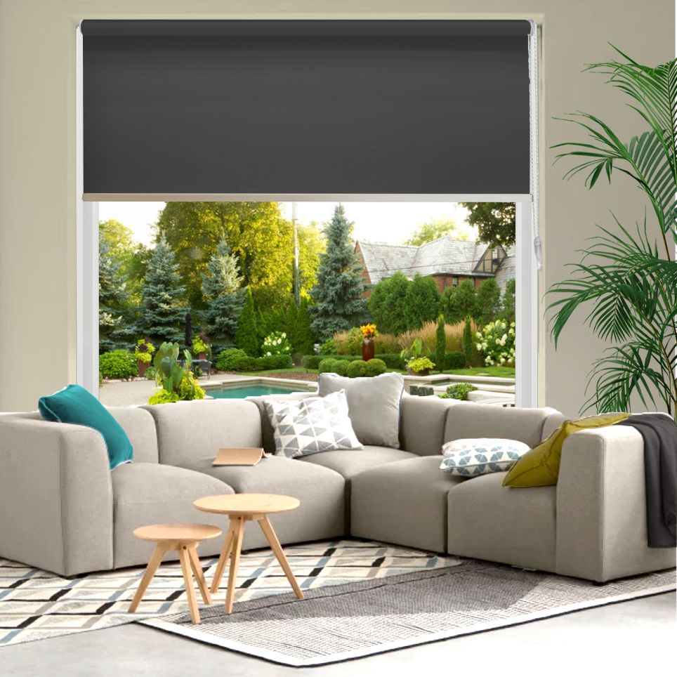 HEWO Smart Compact rolgordijn velvet semitransparant black product afbeelding