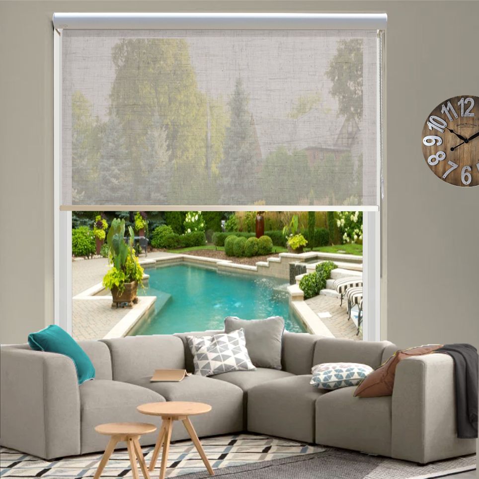 HEWO Rolgordijn country transparant grey product afbeelding