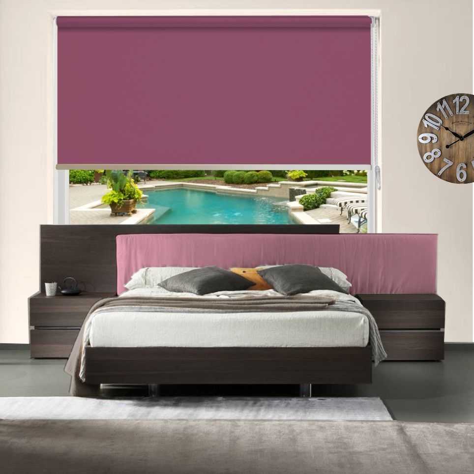 HEWO Rolgordijn uni verduisterend fuchsia product afbeelding