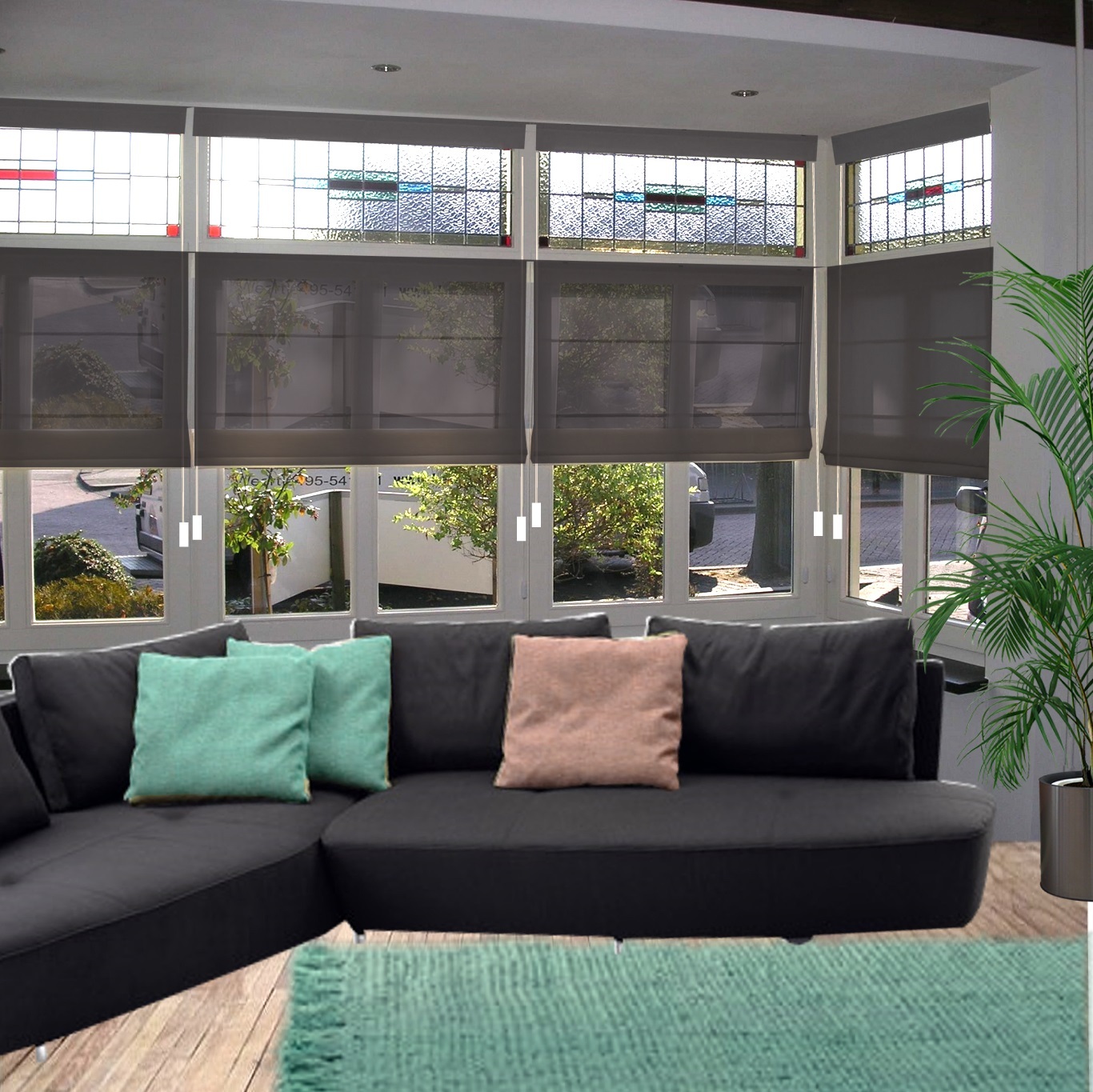 Top down bottom up vouwgordijnen