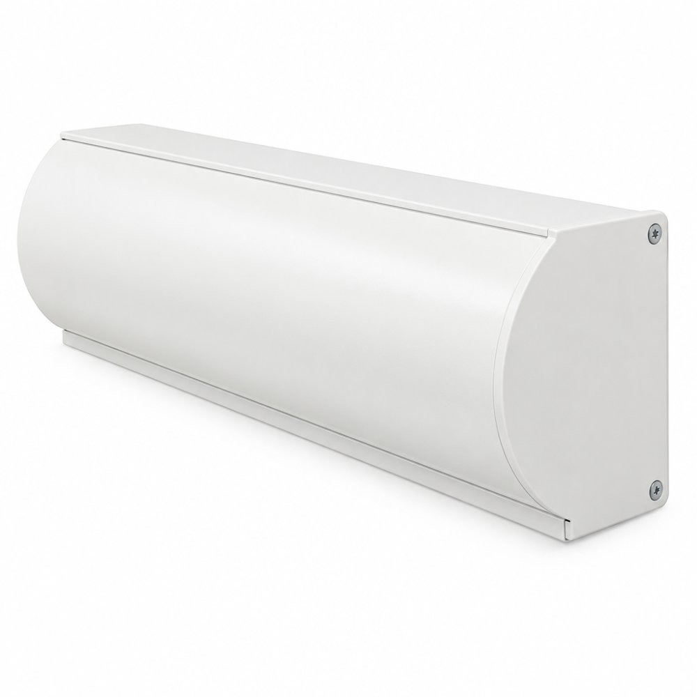 Cassette wit RAL 9010 Rond