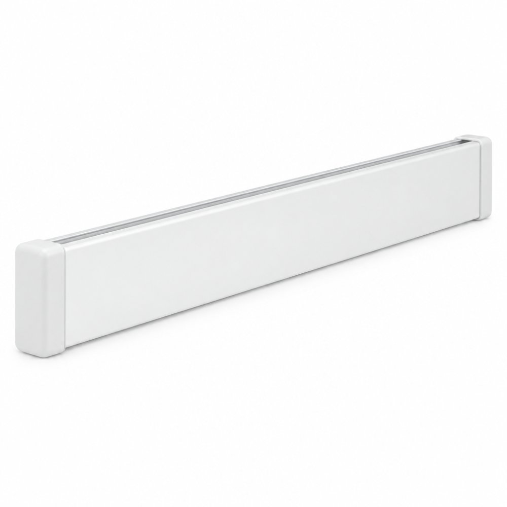 Onderlat rolgordijnen Recht 4cm RAL 9003