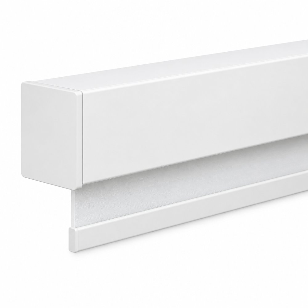 Cassette rolgordijn wit Ral 9003 Recht