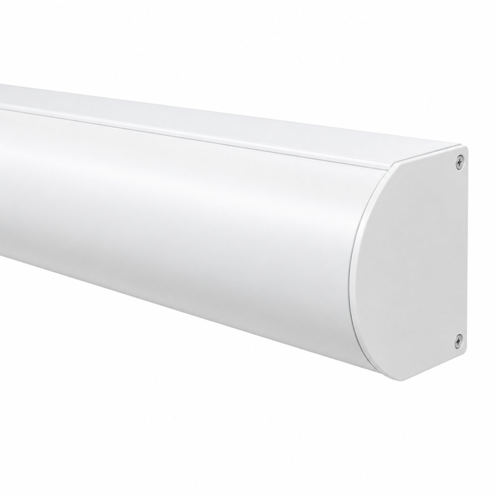 Cassette rolgordijn wit Ral 9003 Rond