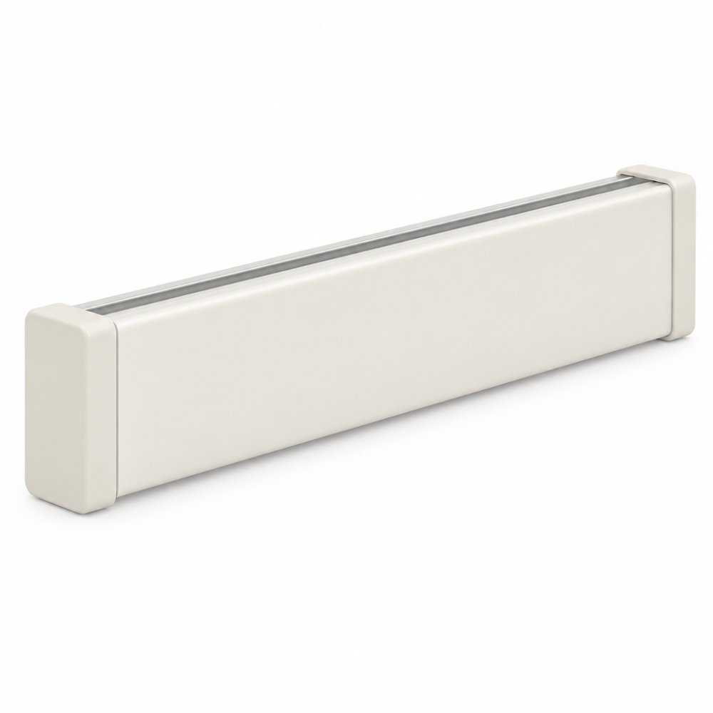 Onderlat rolgordijnen Recht 4cm RAL 9001